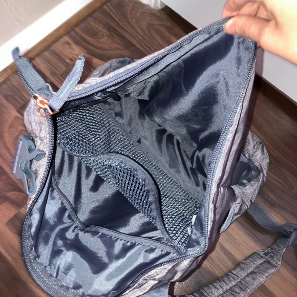 Adidas Purple-Gray and Rose Gold YOLA Fold Over Women’s Backpack - Picture 6 of 7